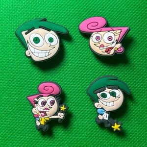 NEW Set of 4 Fairly Odd Parents Croc Charms. Bundle to save more.